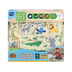 Puzzle interactif en bois Mon Premier Puzzle des Animaux