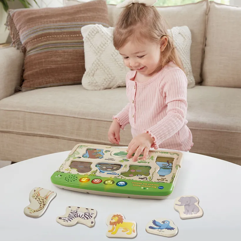 Puzzle interactif en bois Mon Premier Puzzle des Animaux