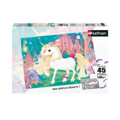 Puzzle jolie licorne 45 pièces
