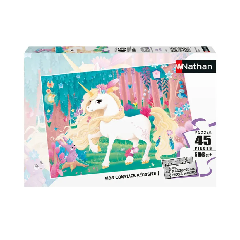 Puzzle jolie licorne 45 pièces