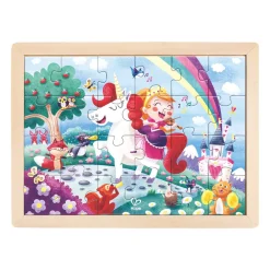 Puzzle licorne à colorier 2 en 1