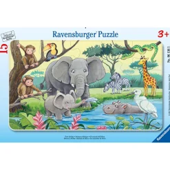Puzzle 15 Pièces Animaux d'Afrique