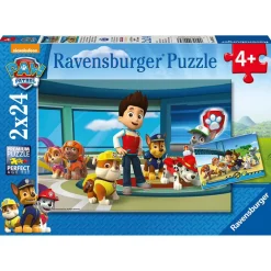 Puzzles 2 x 24 Pièces Des Museaux Efficaces - Pat'Patrouille