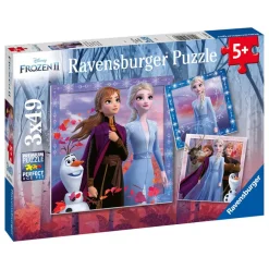 Puzzles 3 x 49 Pièces Le Voyage Commence - La Reine des Neiges 2