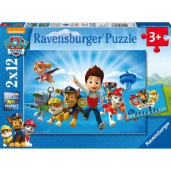 Puzzles 2 x 12 Pièces Ryder et la Pat'Patrouille
