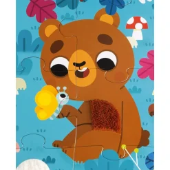 Puzzle tactile Les animaux de la forêt 20 pièces