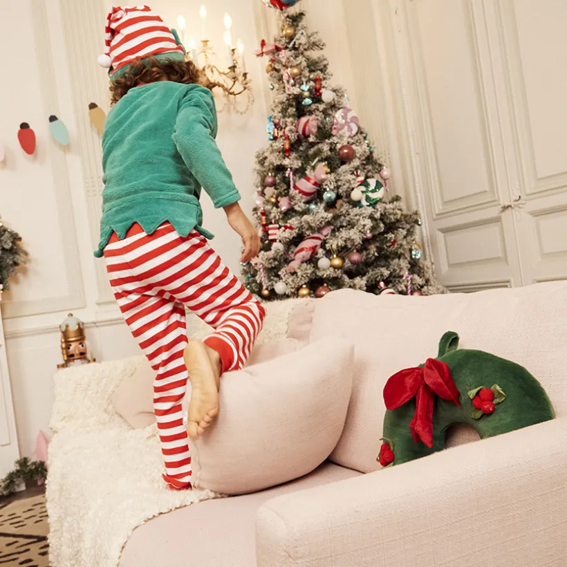 Pyjama + bonnet de Noël lutin pour garçon