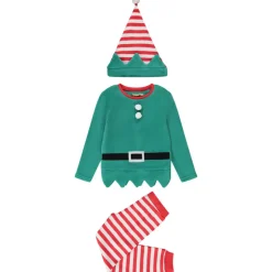 Pyjama + bonnet de Noël lutin pour garçon