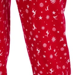 Pyjama de grossesse en sherpa et molleton avec élan brodé