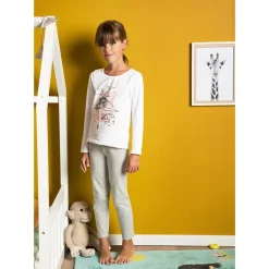 Pyjama en jersey print danseuse pour enfant fille