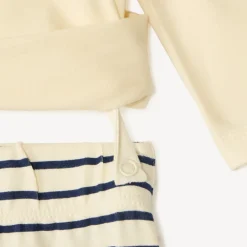 Pyjama léger 2 pièces chat pour bébé fille avec finitions différentes selon l'âge