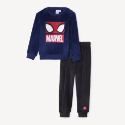 Pyjama 2 pièces en sherpa Spider-Man Marvel pour garçon