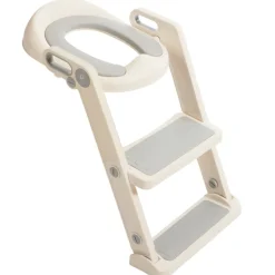 Réducteur de toilettes avec marches écru