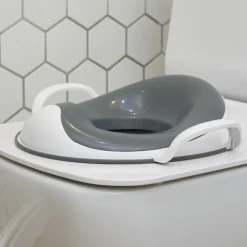 Réducteur de toilettes avec poignées Weepod - Gris/Blanc