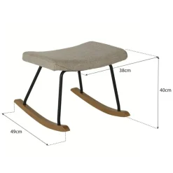 Repose-pieds Hocker Rocker De Luxe Teddy Stone
