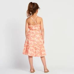 Robe ajourée imprimé floral pour fille