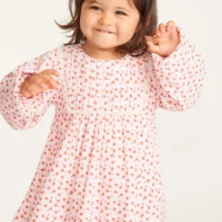 Robe bébé fille manches longues imprimé fleuri