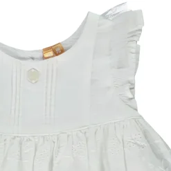 Robe body effet 2 en 1 avec broderie anglaise pour bébé fille