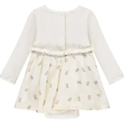 Robe body effet 2 en 1 avec imprimé oursons pour bébé fille