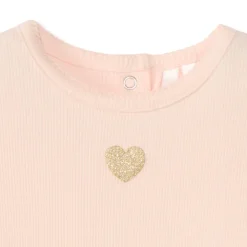 Robe body effet 2 en 1 avec tulle pailleté pour bébé fille