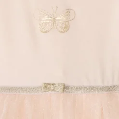 Robe body en tulle pailleté papillon pour bébé fille