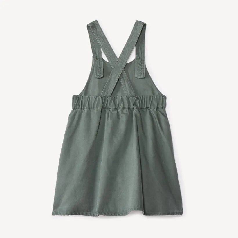 Robe à bretelles croisées et nœud pour bébé fille