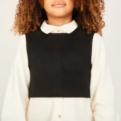 Robe chemise manches longues 2 en 1 pour fille