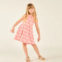 Robe débardeur imprimé fantaisie pour fille