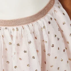 Robe de cérémonie avec ailes et tulle pailleté pour fille