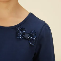 Robe de cérémonie effet 2 en 1 avec sequins pour fille