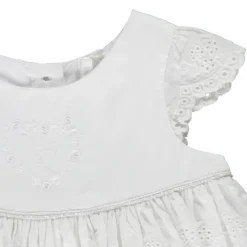 Robe de cérémonie en broderie anglaise pour bébé fille