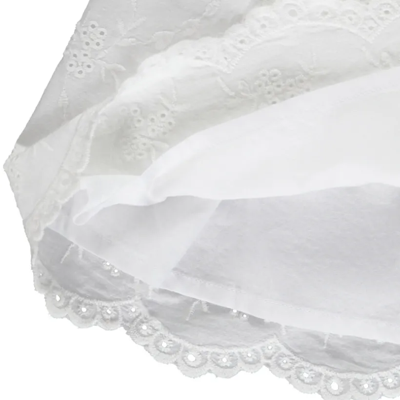 Robe de cérémonie en broderie anglaise pour bébé fille