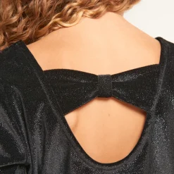 Robe de fête bi-matière effet 2 en 1 fantaisie pour fille