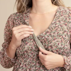 Robe de grossesse et d'allaitement imprimé fleuri
