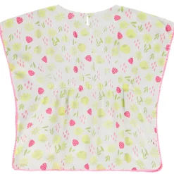 Robe de plage à pompons imprimé fruits/fleurs pour fille