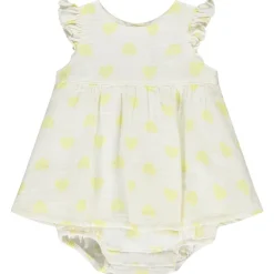 Robe effet 2 en 1 fantaisie imprimé cœurs pour bébé fille