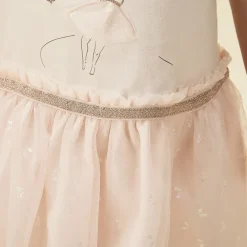 Robe effet 2 en 1 à tulle imprimé papillons pour bébé fille