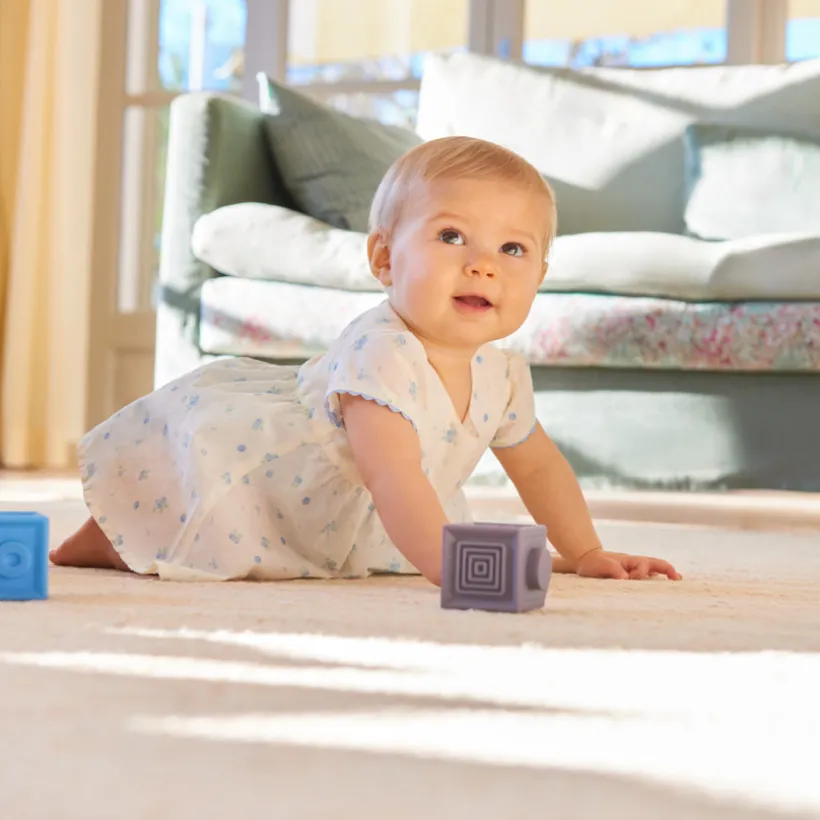 Robe effet à manches courtes 2-en-1 imprimée myrtilles pour bébé fille