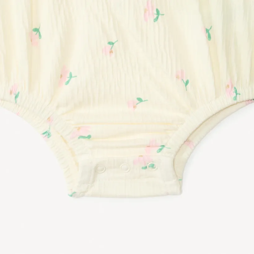 Robe 2-en-1 effet froissé avec imprimé fantaisie pour bébé fille