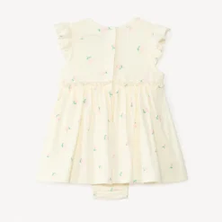 Robe 2-en-1 effet froissé avec imprimé fantaisie pour bébé fille