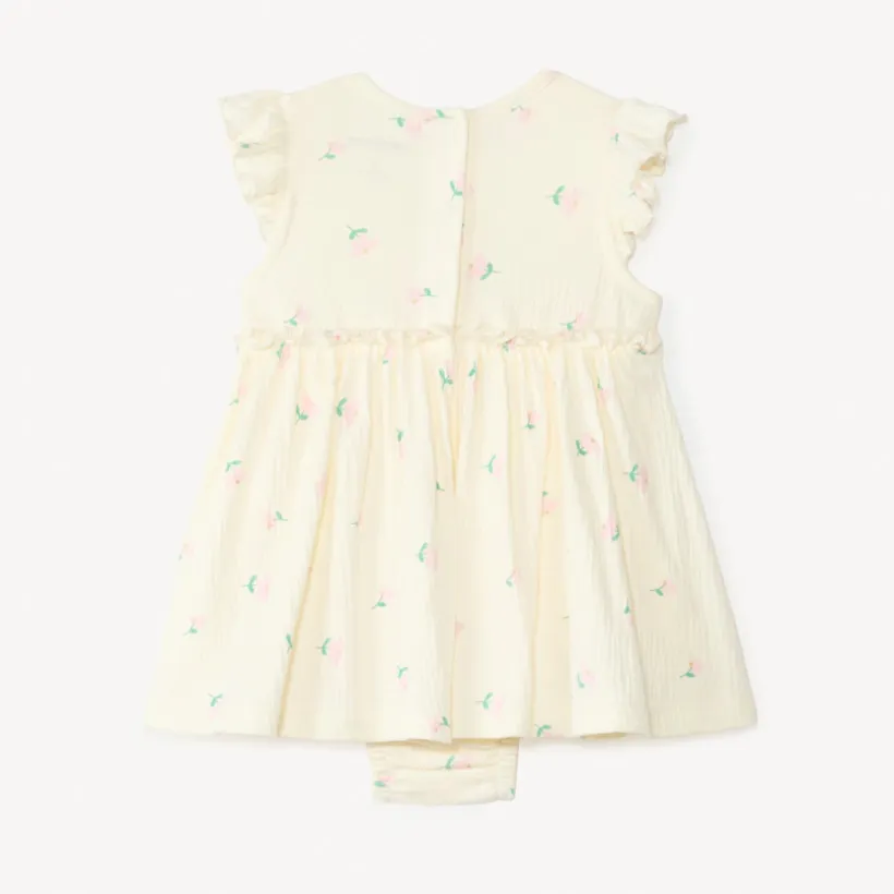 Robe 2-en-1 effet froissé avec imprimé fantaisie pour bébé fille