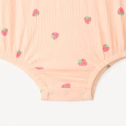 Robe 2-en-1 effet froissé avec imprimé fantaisie pour bébé fille
