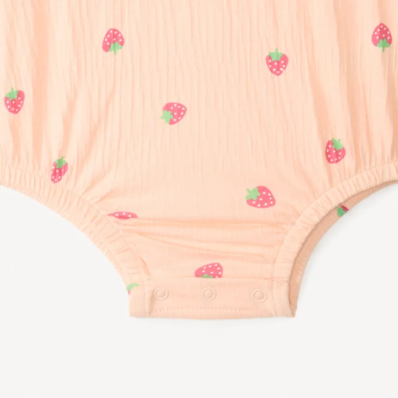 Robe 2-en-1 effet froissé avec imprimé fantaisie pour bébé fille