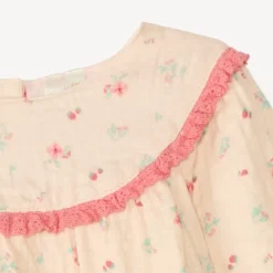 Robe en gaze imprimé fleurs pour bébé fille