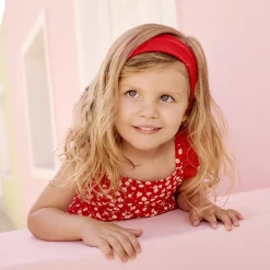 Robe manches courtes imprimée en maille cloquée pour bébé fille