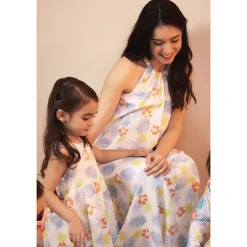 Robe à manches courtes imprimé fantaisie pour bébé fille