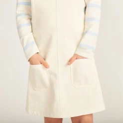 Robe salopette avec poches plaquées pour fille