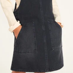 Robe salopette fille en jean