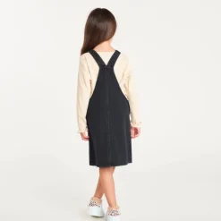 Robe salopette fille en jean