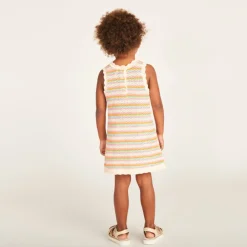 Robe sans manches en tricot pour bébé fille